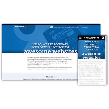 Accuraty Solutions Website