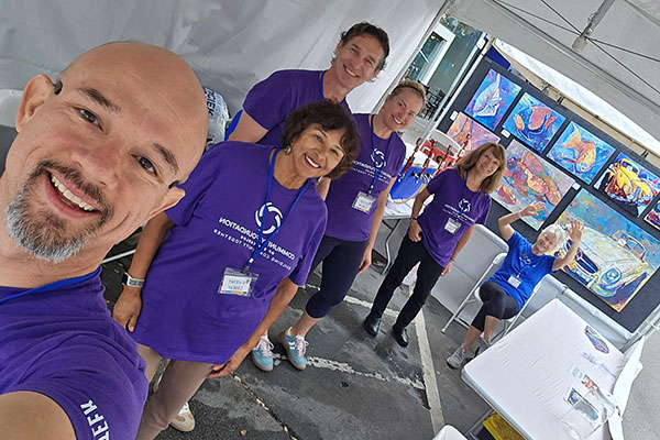 Community Foundation volunteering at the annual Art & Wine Faire