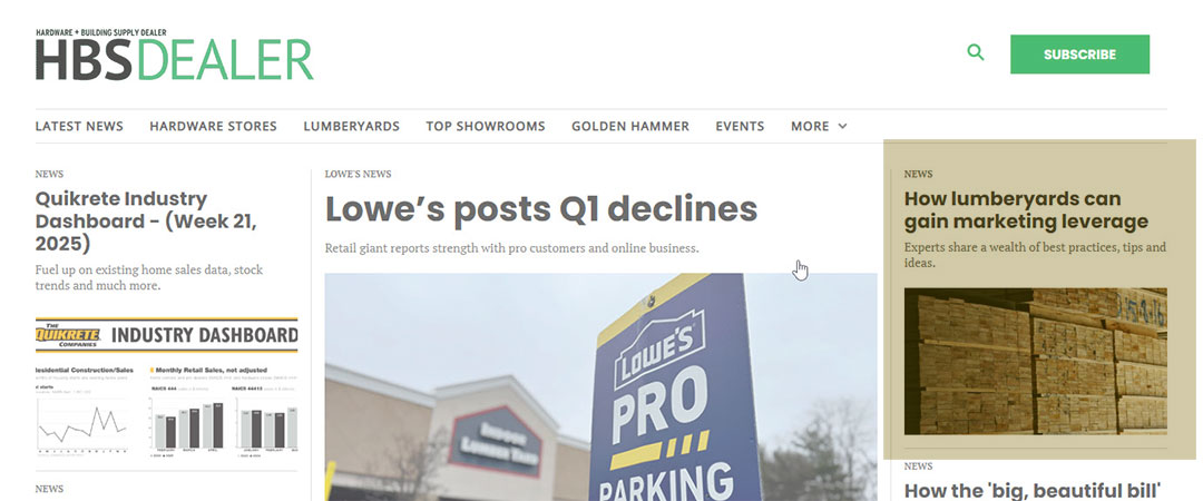 HBS Dealer feature of Will Strohl in marketing article
