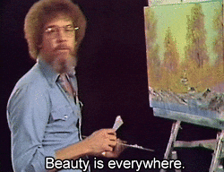 Meme: Bob Ross, Beauty is everywhere
