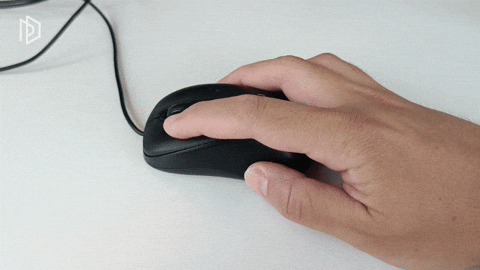 Meme: Clicking a computer mouse