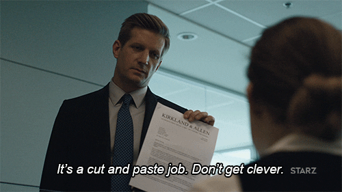 Meme: Cut and paste job requires no creativity