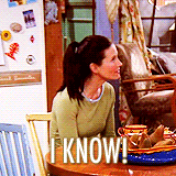 Meme: Friends TV Show, Monica saying 'I know'