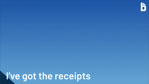 Meme: animation of receipts