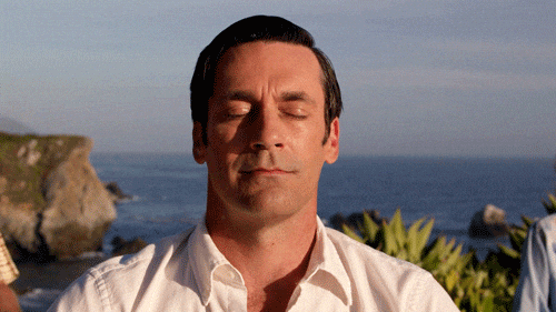 Meme: Mad Men, Don Draper meditating (final episode)