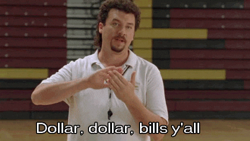 Meme: Assistant Principals show, dollar bills y'all
