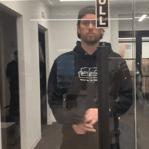 Meme: Man walking into a glass door