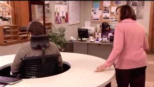 Meme: Ron Swanson, ignoring a coworker