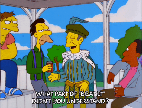 Meme: The Simpsons, Principal Skinner telling loiterers to leave