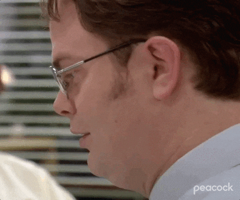 Meme: The Office, Dwight smirking